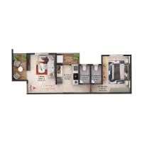 SMK Platinum Ravet 1 BHK Floor Plan Image